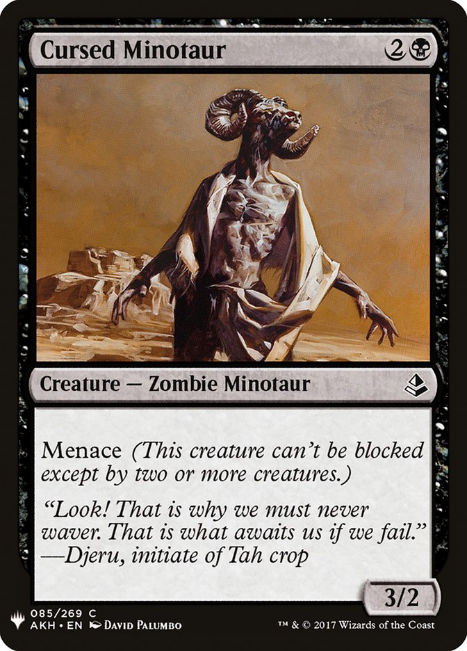 Cursed Minotaur [Mystery Booster] | Card Merchant Takapuna