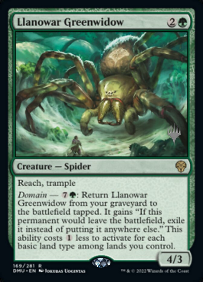 Llanowar Greenwidow (Promo Pack) [Dominaria United Promos] | Card Merchant Takapuna