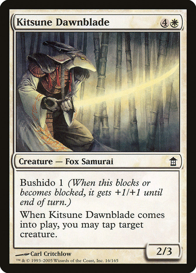 Kitsune Dawnblade [Saviors of Kamigawa] | Card Merchant Takapuna