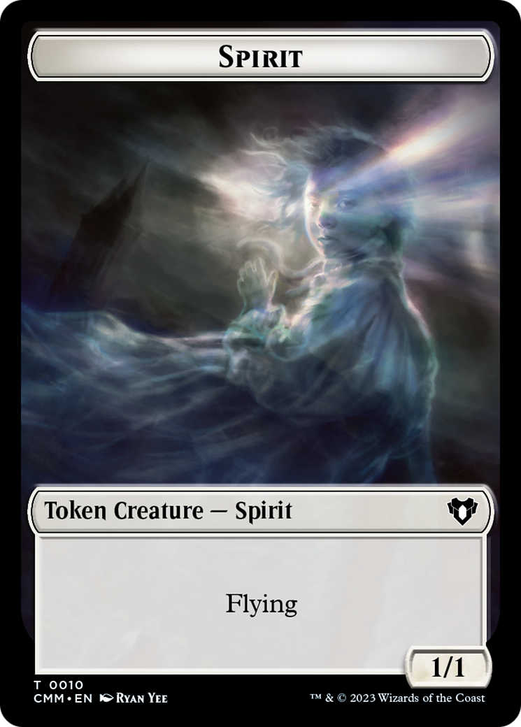 Spirit (0010) // Elemental (0037) Double-Sided Token [Commander Masters Tokens] | Card Merchant Takapuna