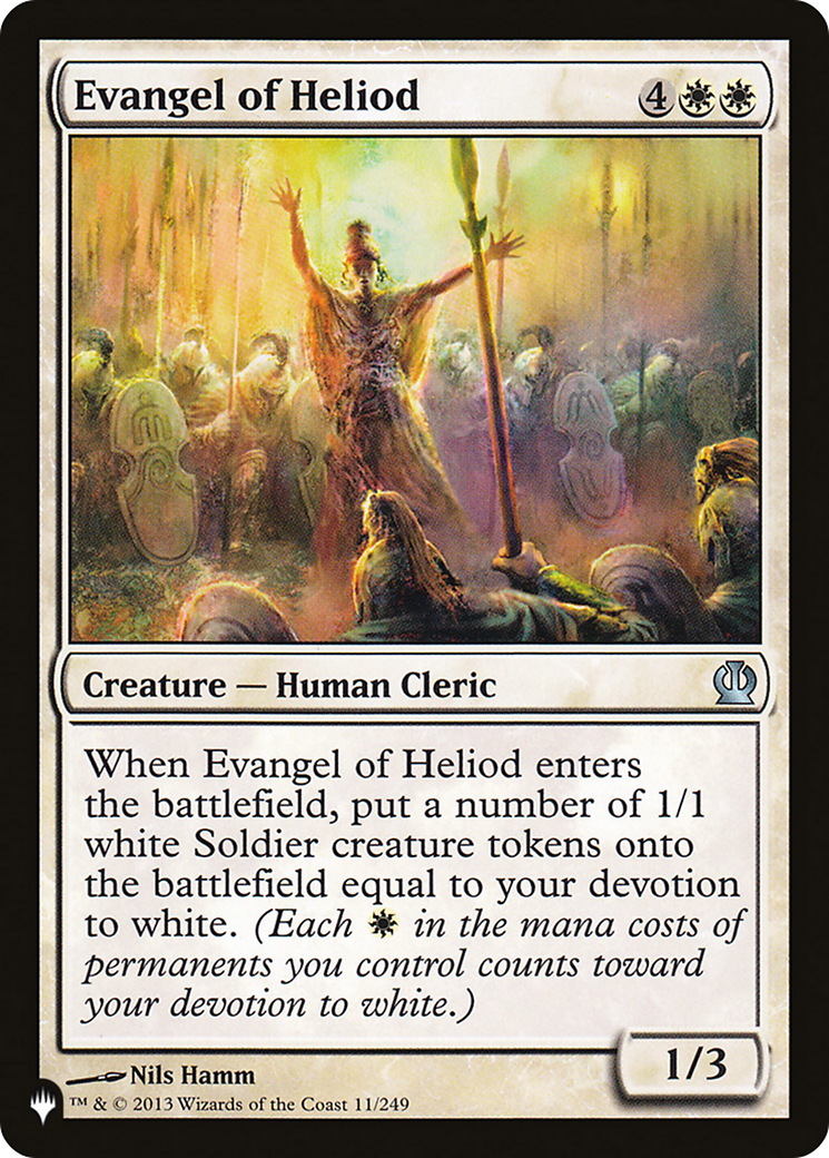 Evangel of Heliod [The List] | Card Merchant Takapuna