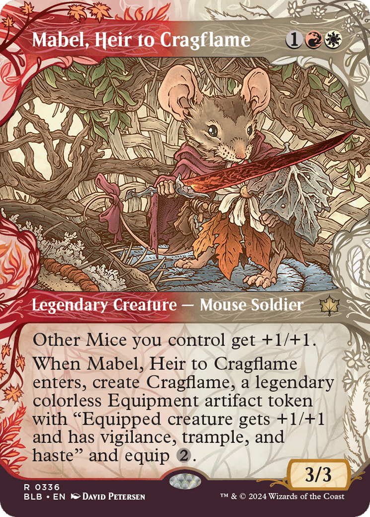 Mabel, Heir to Cragflame (Showcase) [Bloomburrow] | Card Merchant Takapuna