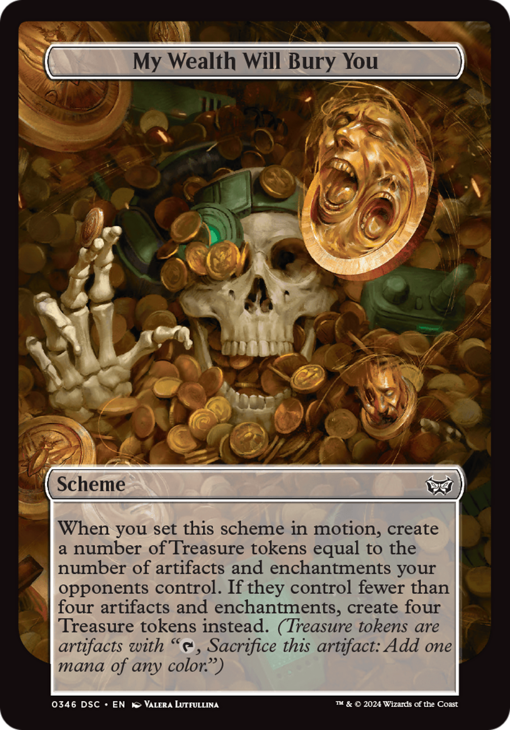 My Wealth Will Bury You (Full Art) [Duskmourn: House of Horror Commander] | Card Merchant Takapuna