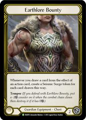 Earthlore Bounty (Golden) [FAB076] (Promo)  Cold Foil | Card Merchant Takapuna