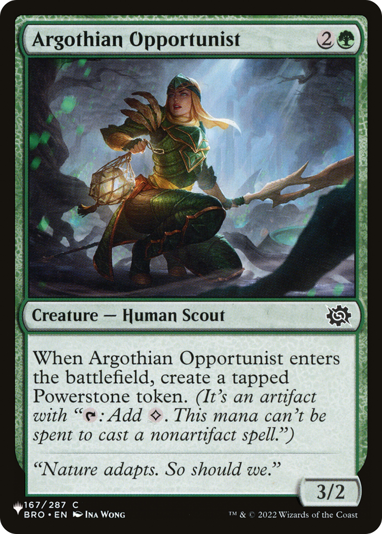 Argothian Opportunist [The List] | Card Merchant Takapuna