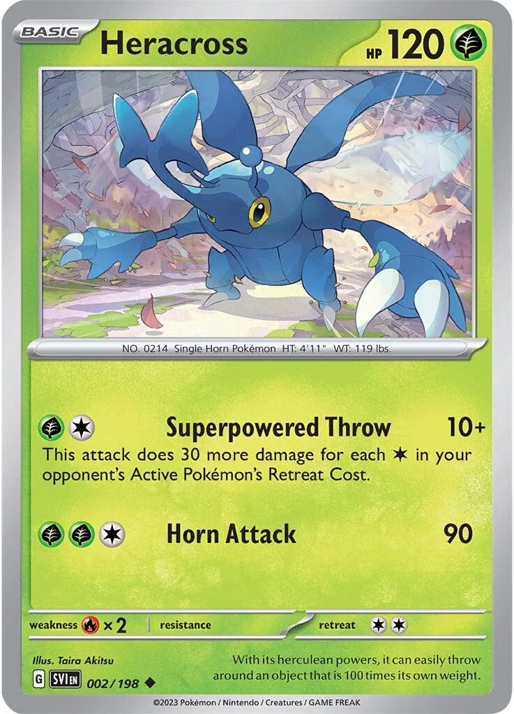 Heracross (002/198) [Scarlet & Violet: Base Set] | Card Merchant Takapuna