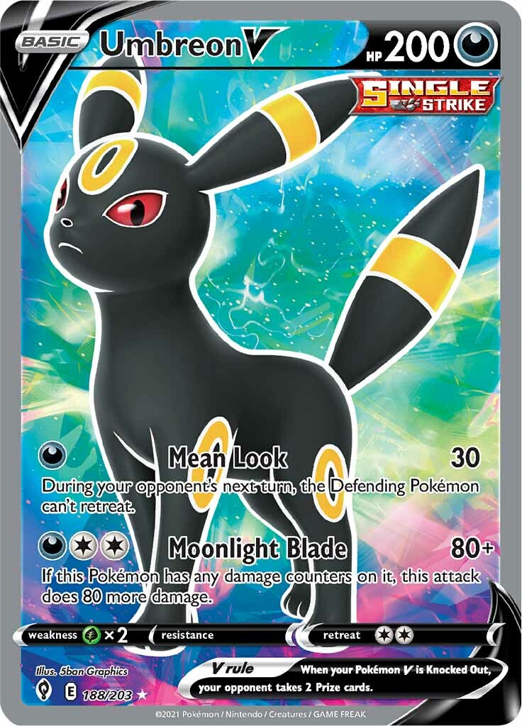 Umbreon V (188/203) [Sword & Shield: Evolving Skies] | Card Merchant Takapuna