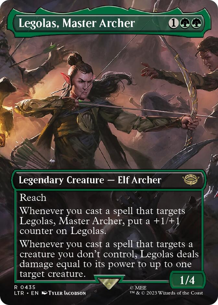 Legolas, Master Archer (Borderless Alternate Art) [The Lord of the Rings: Tales of Middle-Earth] | Card Merchant Takapuna