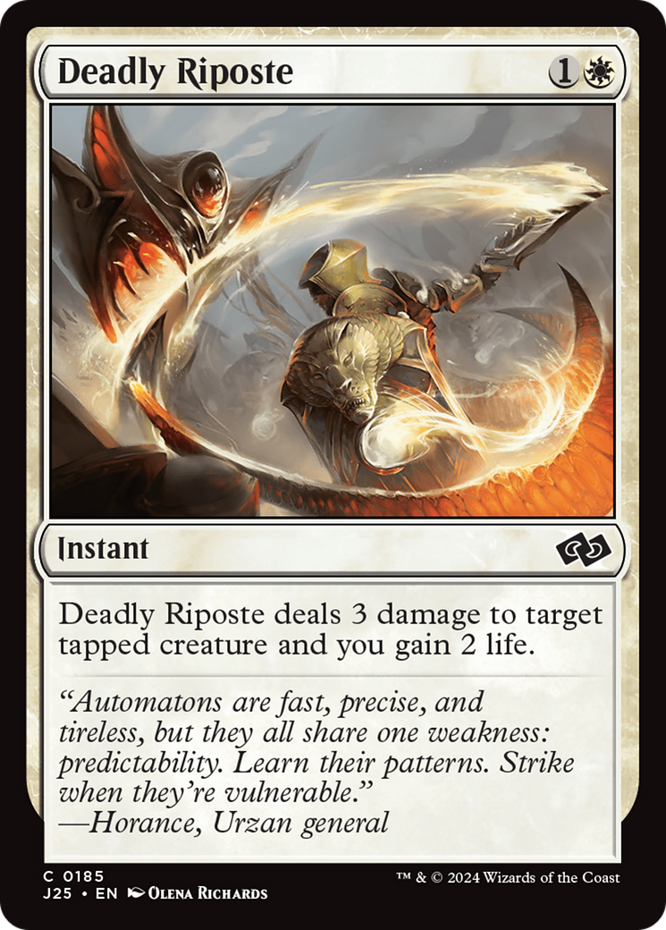 Deadly Riposte [Foundations Jumpstart] | Card Merchant Takapuna