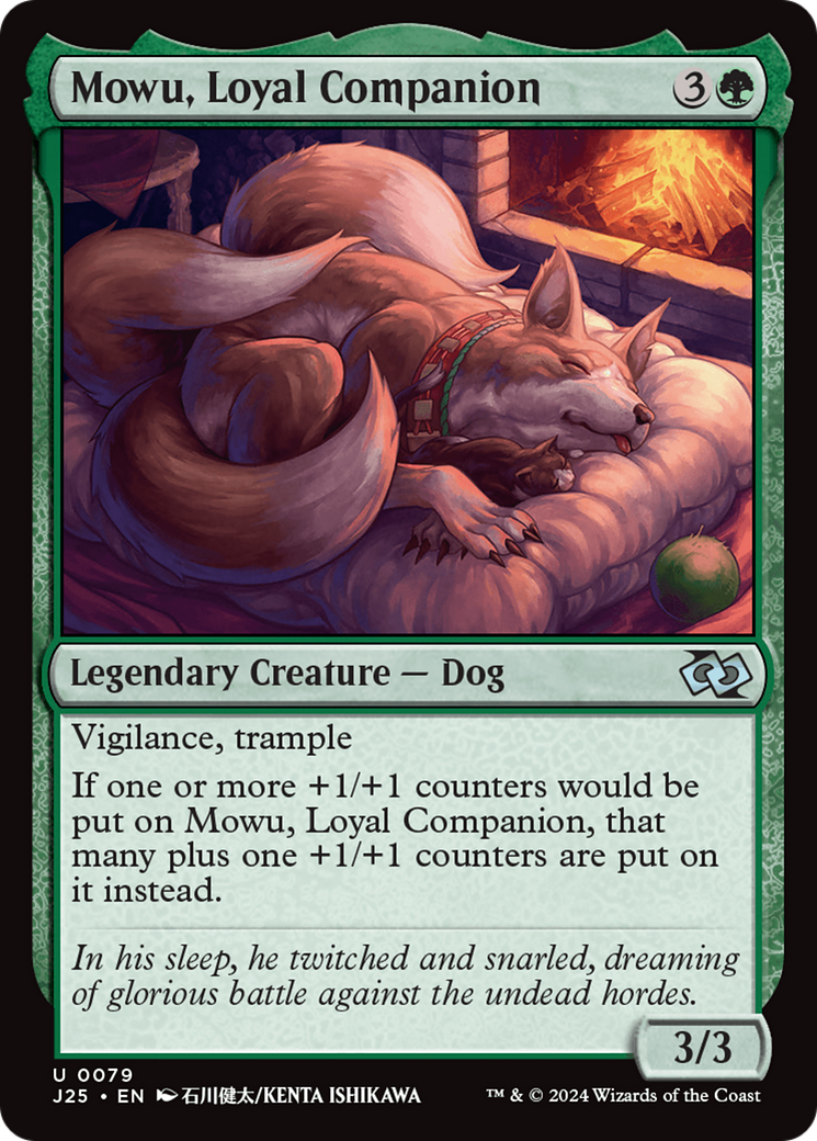 Mowu, Loyal Companion (Anime) [Foundations Jumpstart] | Card Merchant Takapuna