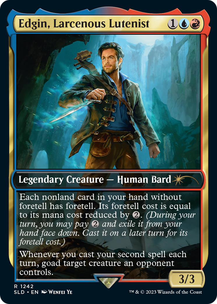 Edgin, Larcenous Lutenist [Secret Lair Drop Series] | Card Merchant Takapuna