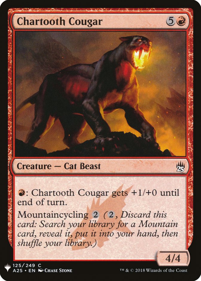 Chartooth Cougar [Mystery Booster] | Card Merchant Takapuna