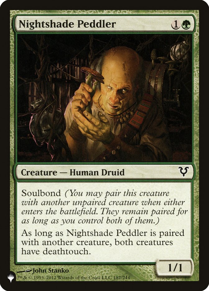 Nightshade Peddler [The List] | Card Merchant Takapuna