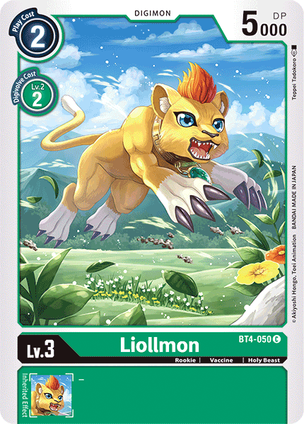 Liollmon [BT4-050] [Great Legend] | Card Merchant Takapuna