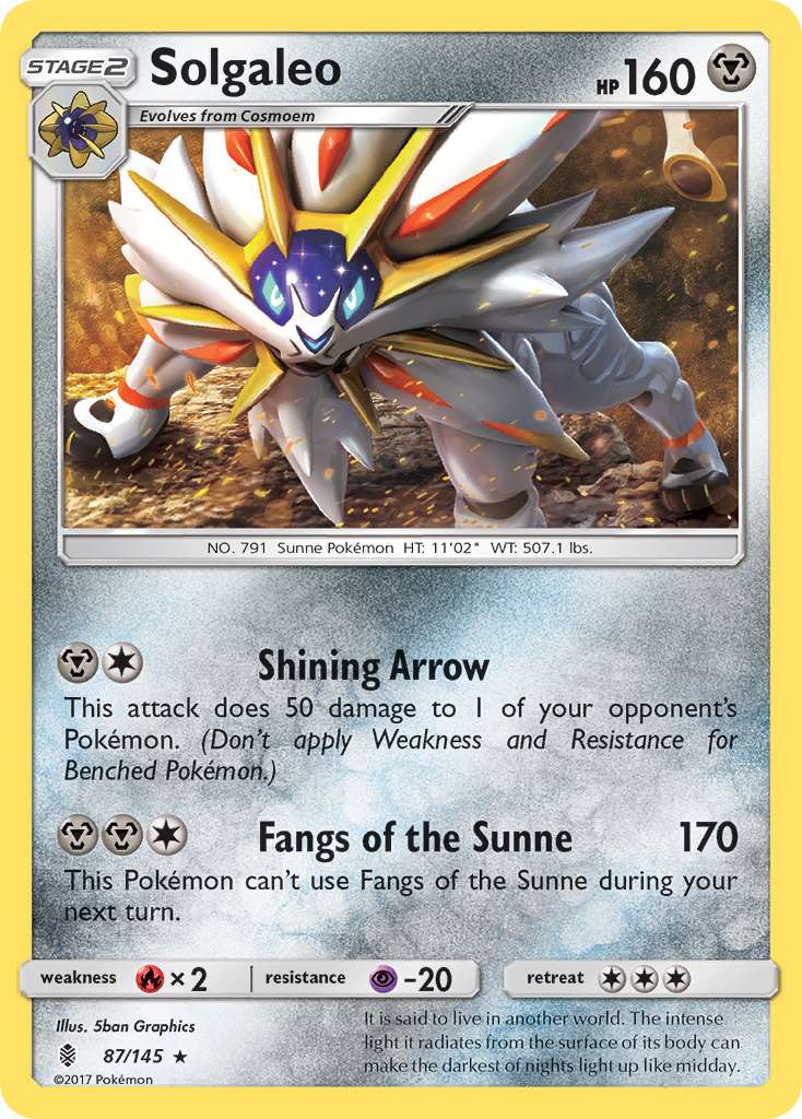 Solgaleo (87/145) [Sun & Moon: Guardians Rising] | Card Merchant Takapuna