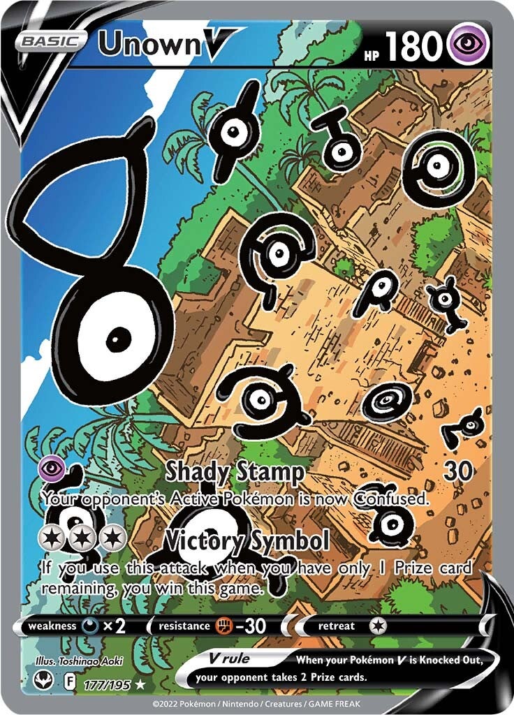 Unown V (177/195) [Sword & Shield: Silver Tempest] | Card Merchant Takapuna