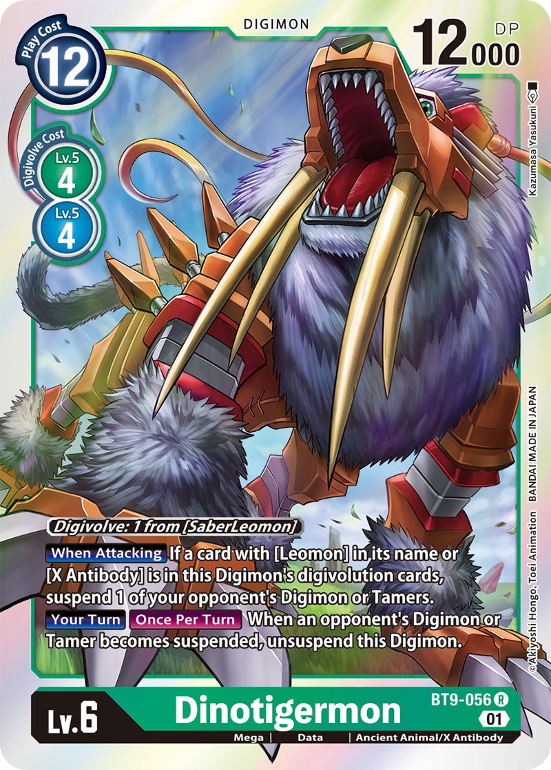 Dinotigermon [BT9-056] [X Record] | Card Merchant Takapuna