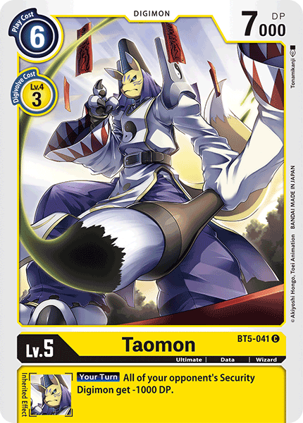 Taomon [BT5-041] [Battle of Omni] | Card Merchant Takapuna