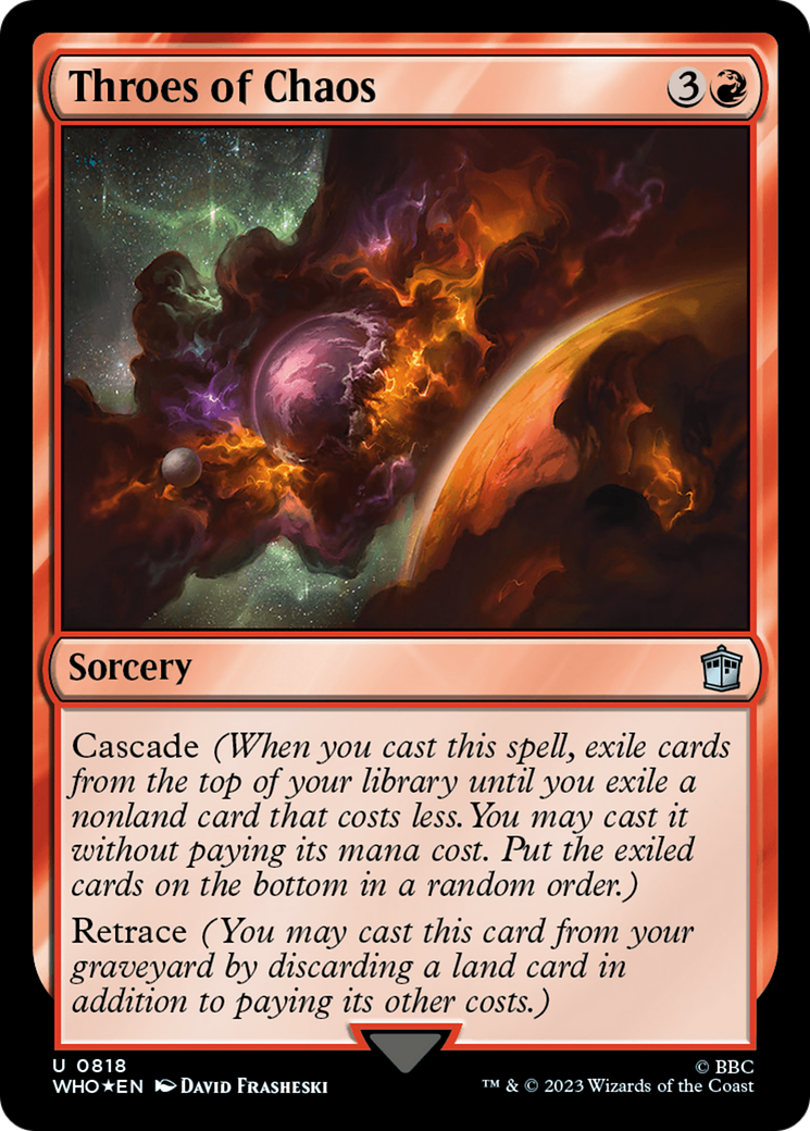 Throes of Chaos (Surge Foil) [Doctor Who] | Card Merchant Takapuna