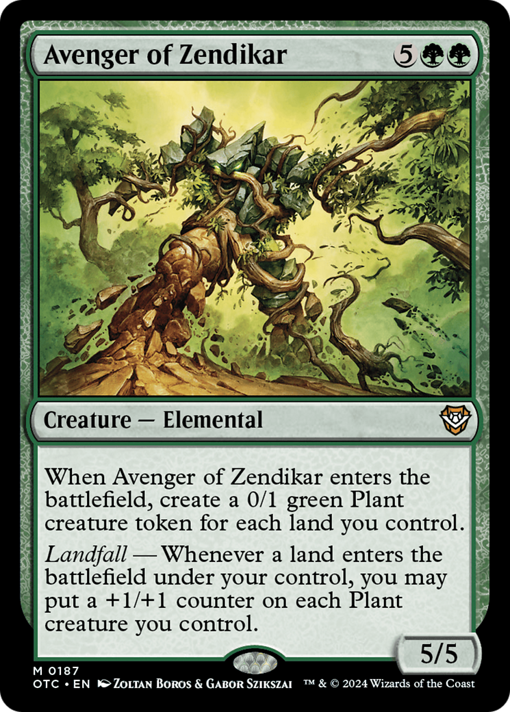 Avenger of Zendikar [Outlaws of Thunder Junction Commander] | Card Merchant Takapuna