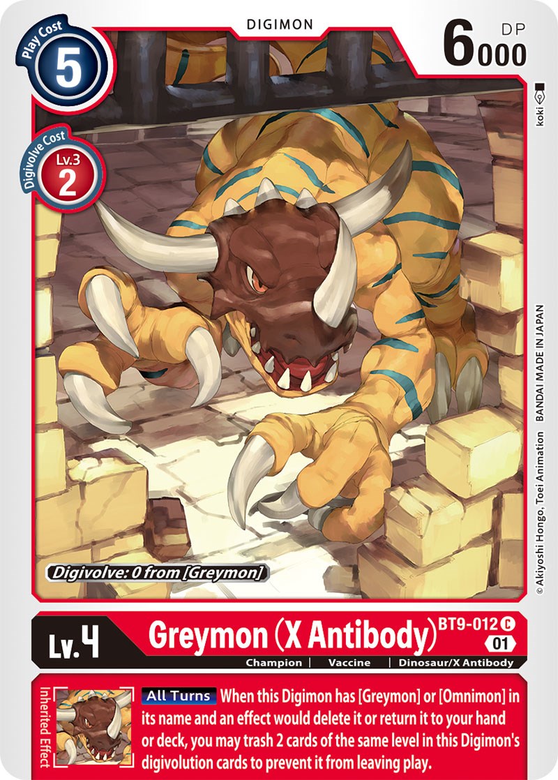 Greymon (X Antibody) [BT9-012] [X Record] | Card Merchant Takapuna