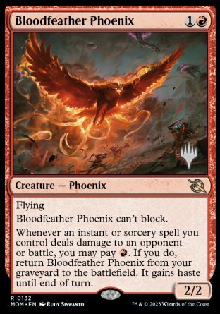 Bloodfeather Phoenix (Promo Pack) [March of the Machine Promos] | Card Merchant Takapuna