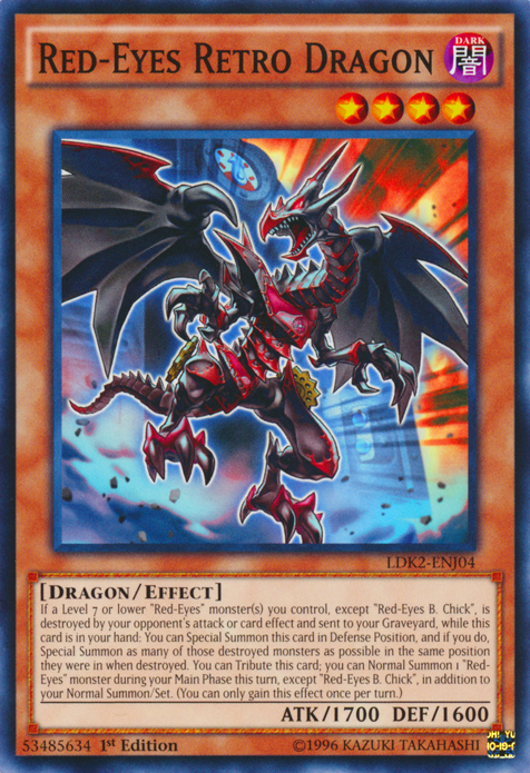 Red-Eyes Retro Dragon [LDK2-ENJ04] Common | Card Merchant Takapuna