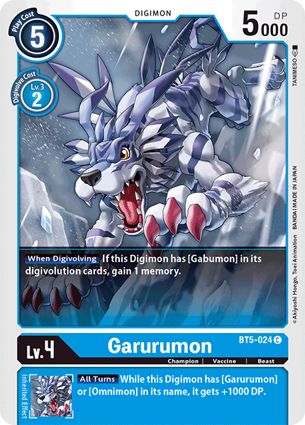 Garurumon [BT5-024] [Battle of Omni] | Card Merchant Takapuna