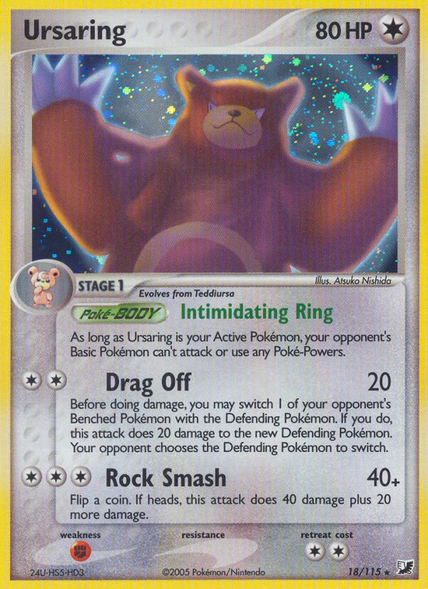 Ursaring (18/115) [EX: Unseen Forces] | Card Merchant Takapuna