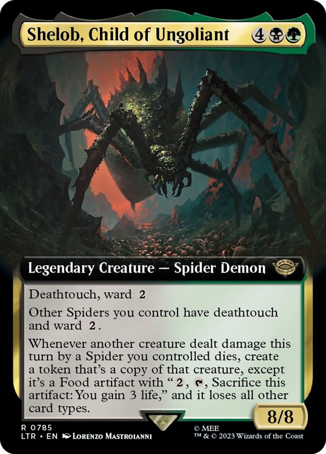 Shelob, Child of Ungoliant (Extended Art) (Surge Foil) [The Lord of the Rings: Tales of Middle-Earth] | Card Merchant Takapuna