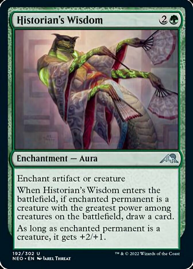 Historian's Wisdom [Kamigawa: Neon Dynasty] | Card Merchant Takapuna