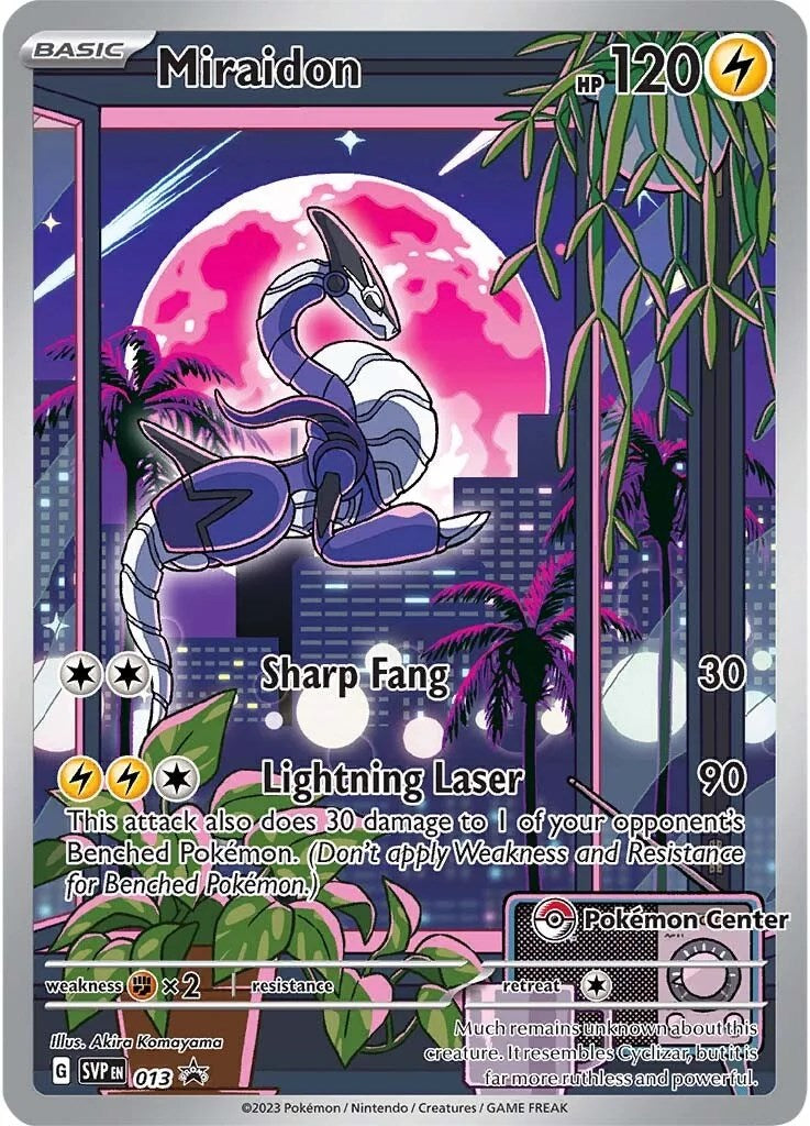 Miraidon (013) (Pokemon Center Exclusive) [Scarlet & Violet: Black Star Promos] | Card Merchant Takapuna