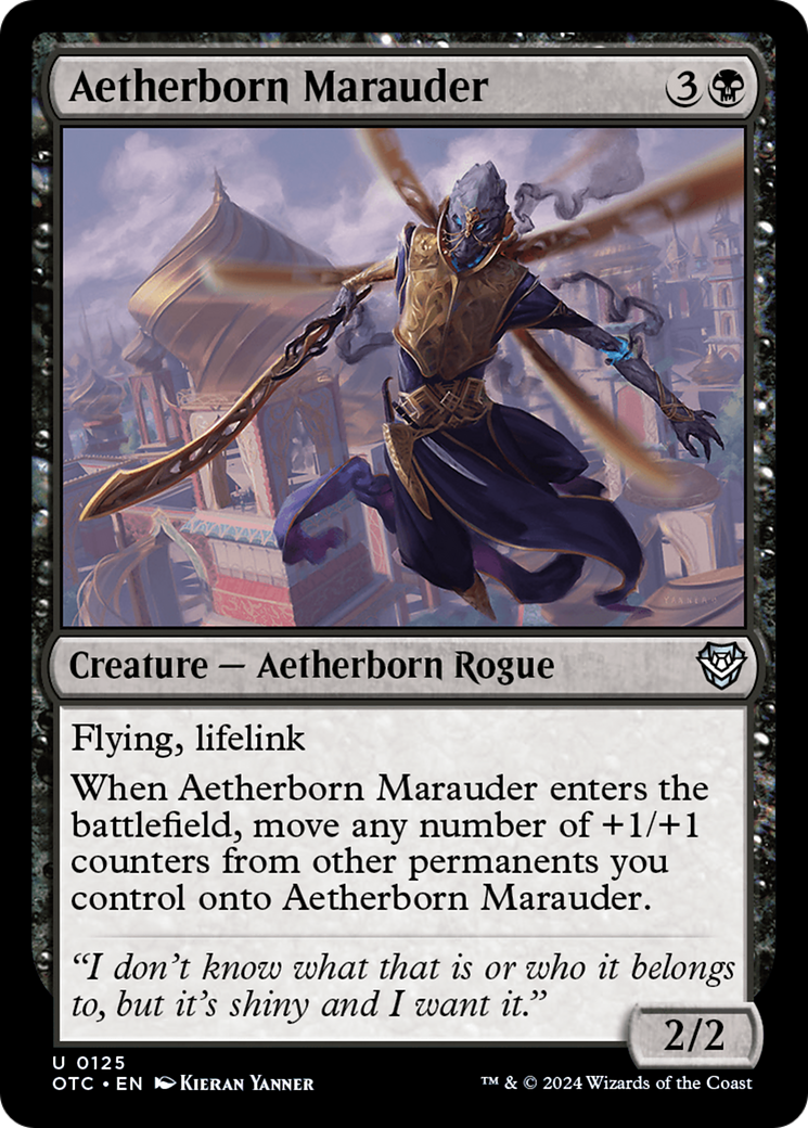 Aetherborn Marauder [Outlaws of Thunder Junction Commander] | Card Merchant Takapuna