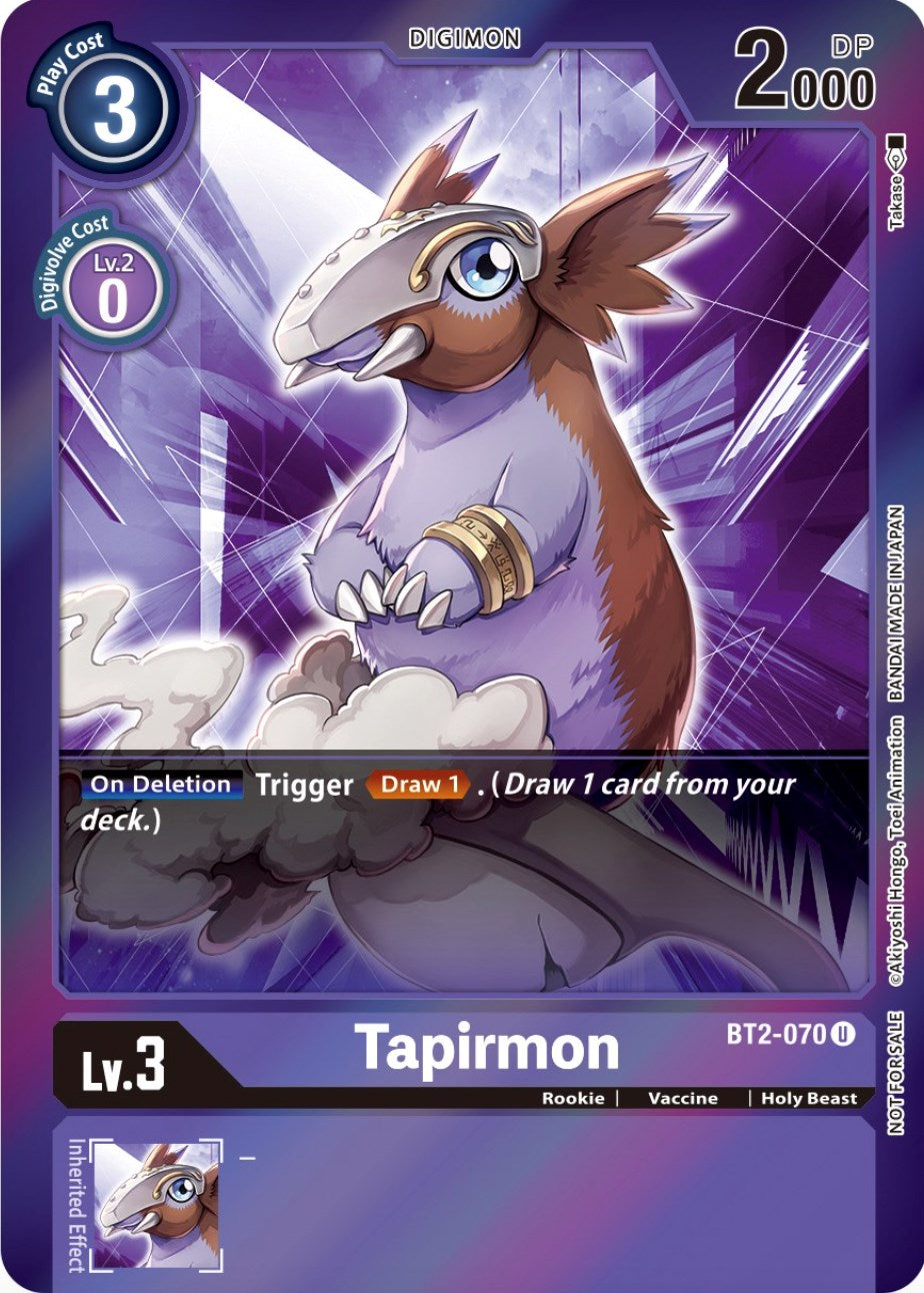 Tapirmon [BT2-070] (Event Pack 4) [Release Special Booster Promos] | Card Merchant Takapuna