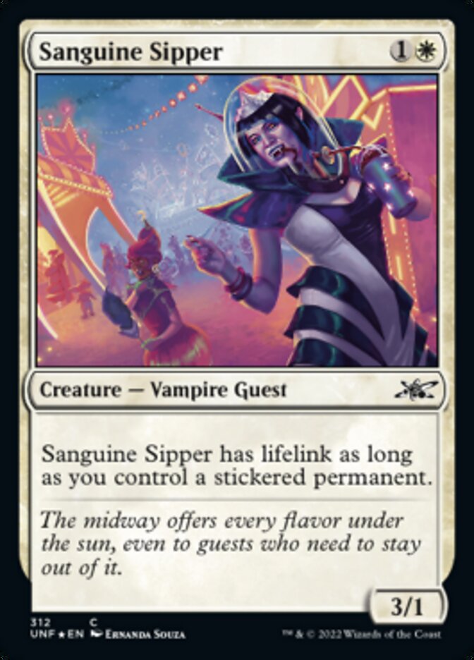 Sanguine Sipper (Galaxy Foil) [Unfinity] | Card Merchant Takapuna