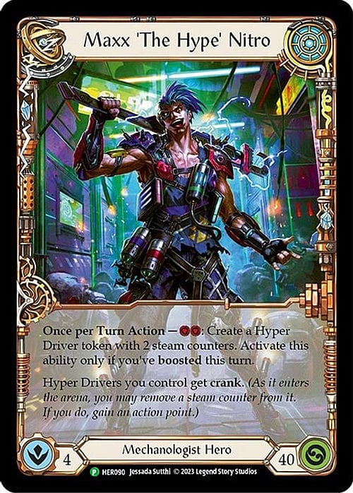 Maxx 'The Hype' Nitro [HER090] (Promo)  Cold Foil | Card Merchant Takapuna