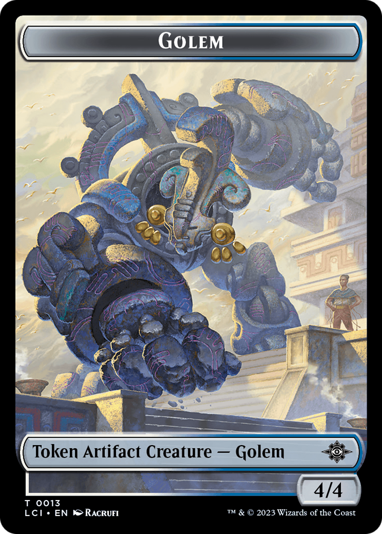 Map // Golem Double-Sided Token [The Lost Caverns of Ixalan Tokens] | Card Merchant Takapuna