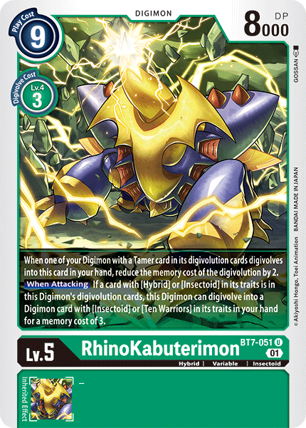 RhinoKabuterimon [BT7-051] [Next Adventure] | Card Merchant Takapuna