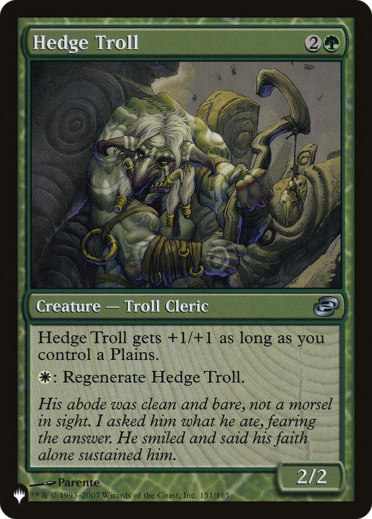 Hedge Troll [The List Reprints] | Card Merchant Takapuna