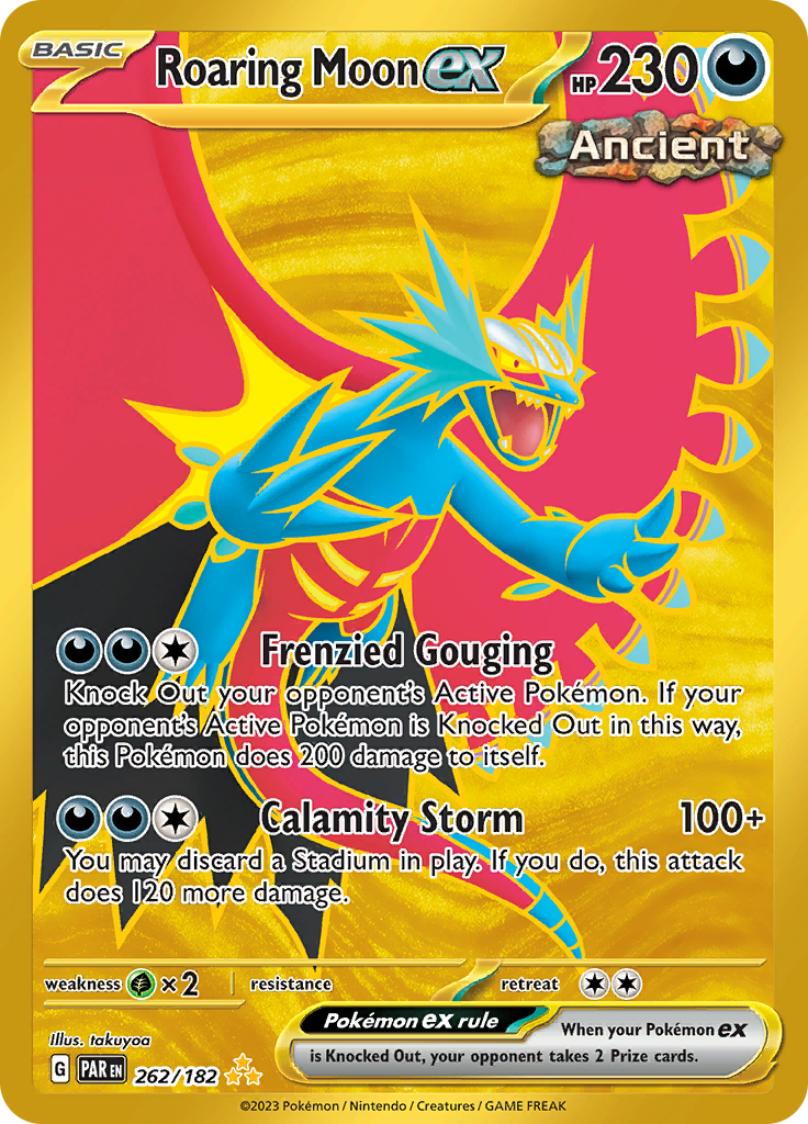 Roaring Moon ex (262/182) [Scarlet & Violet: Paradox Rift] | Card Merchant Takapuna