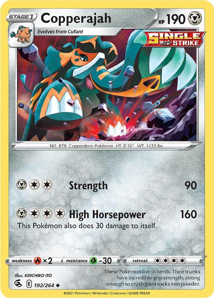 Copperajah (192/264) [Sword & Shield: Fusion Strike] | Card Merchant Takapuna