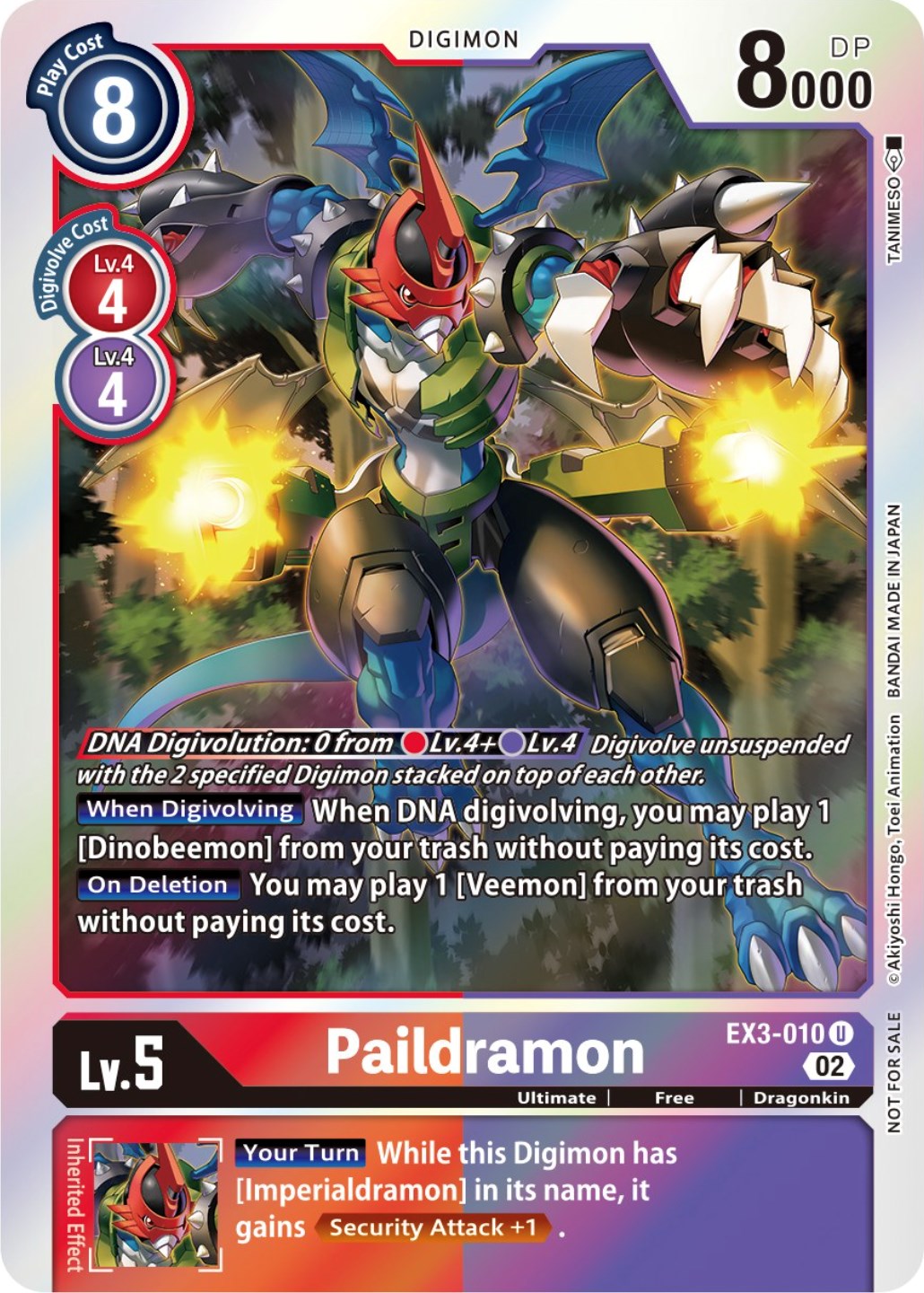 Paildramon [EX3-010] (Alternate Art) [Draconic Roar] | Card Merchant Takapuna