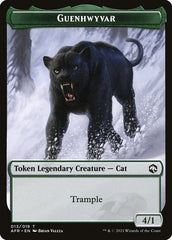 Wolf // Guenhwyvar Double-Sided Token [Dungeons & Dragons: Adventures in the Forgotten Realms Tokens] | Card Merchant Takapuna