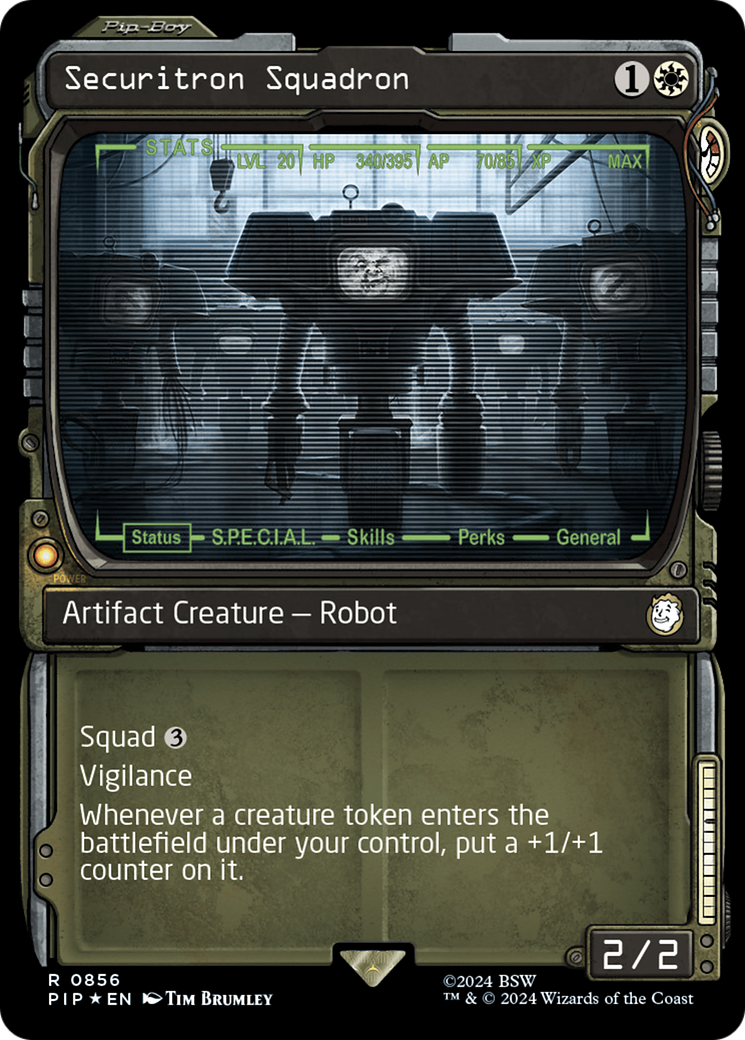 Securitron Squadron (Showcase) (Surge Foil) [Fallout] | Card Merchant Takapuna