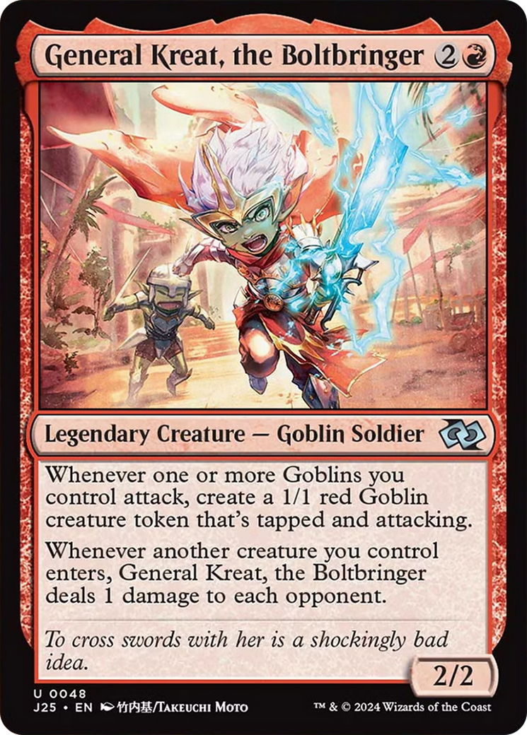 General Kreat, the boltbringer [Foundations Jumpstart] | Card Merchant Takapuna