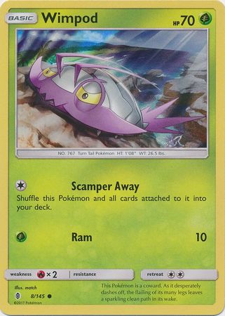 Wimpod (8/145) (Collection Promo) [Sun & Moon: Guardians Rising] | Card Merchant Takapuna