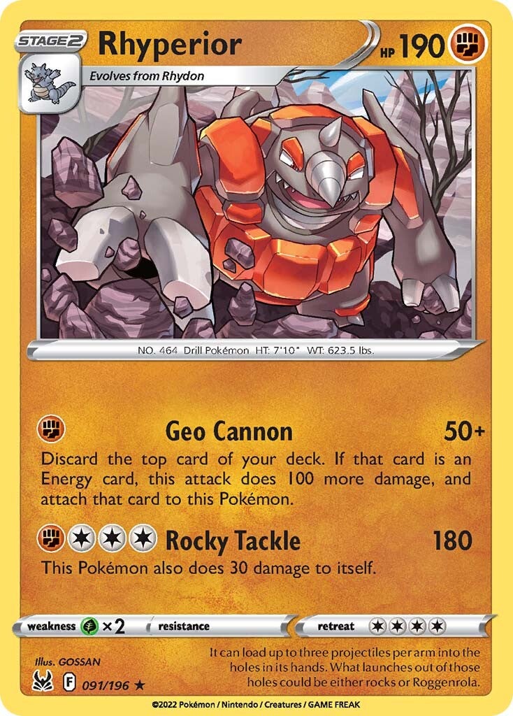 Rhyperior (091/196) [Sword & Shield: Lost Origin] | Card Merchant Takapuna