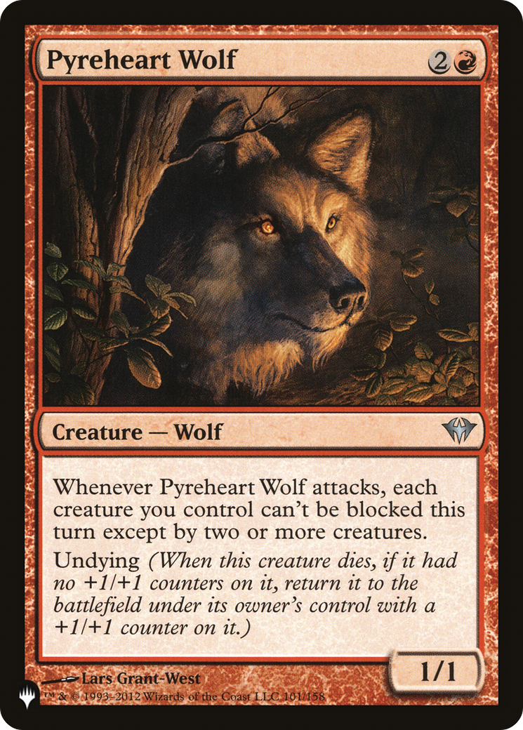 Pyreheart Wolf [The List Reprints] | Card Merchant Takapuna