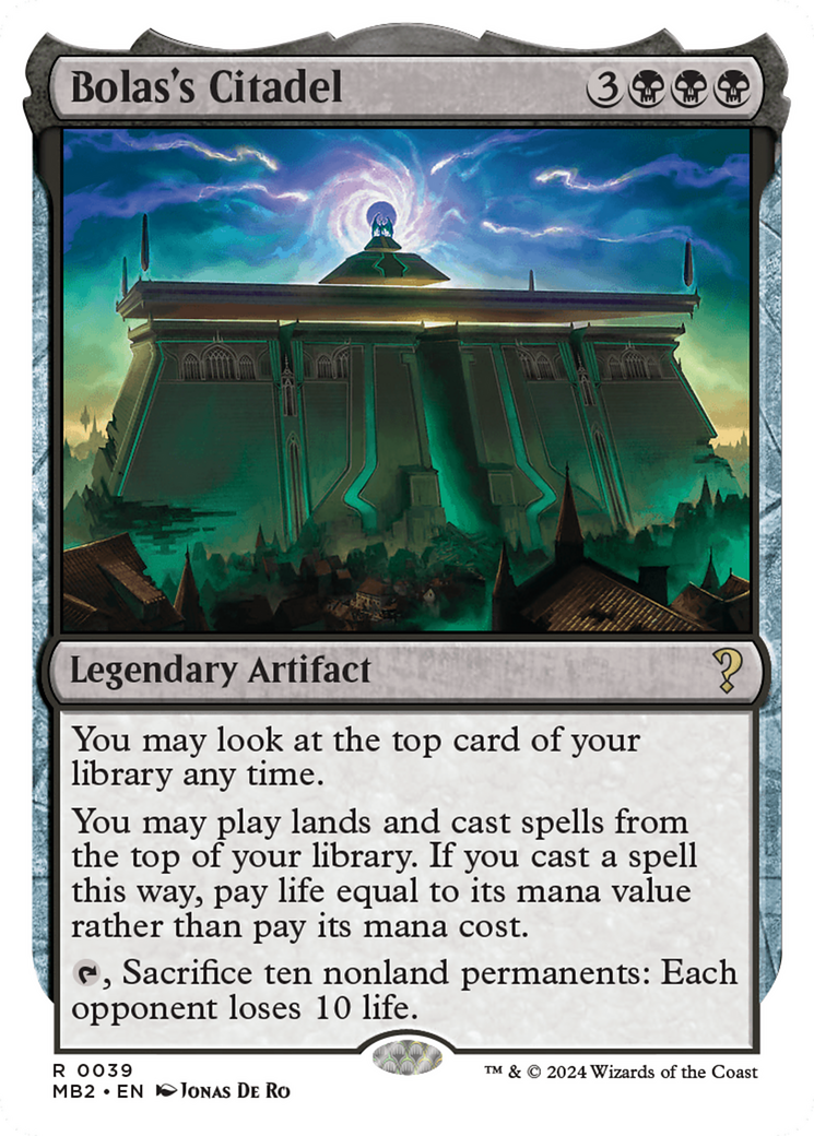 Bolas's Citadel (White Border) [Mystery Booster 2] | Card Merchant Takapuna