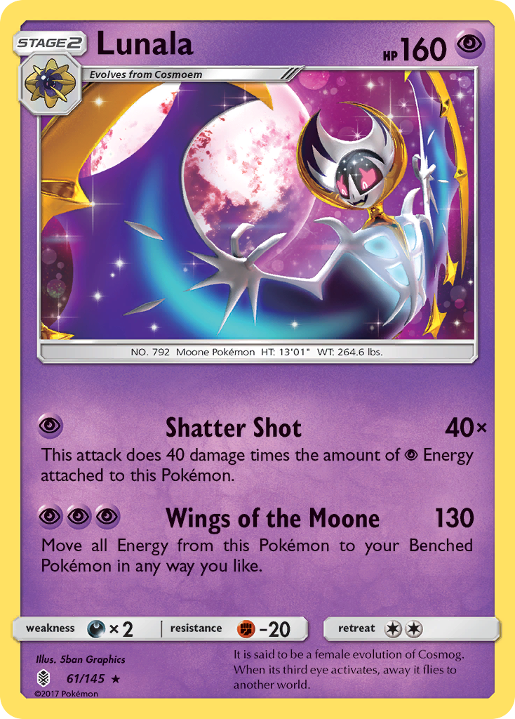 Lunala (61/145) [Sun & Moon: Guardians Rising] | Card Merchant Takapuna